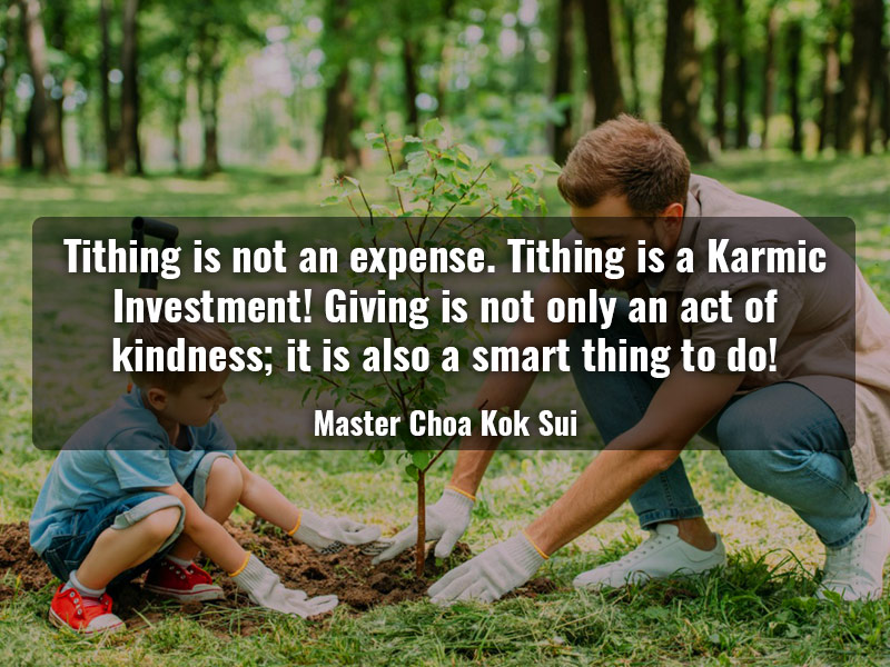 Mcks Quote - Tithing is a Karmic Investment